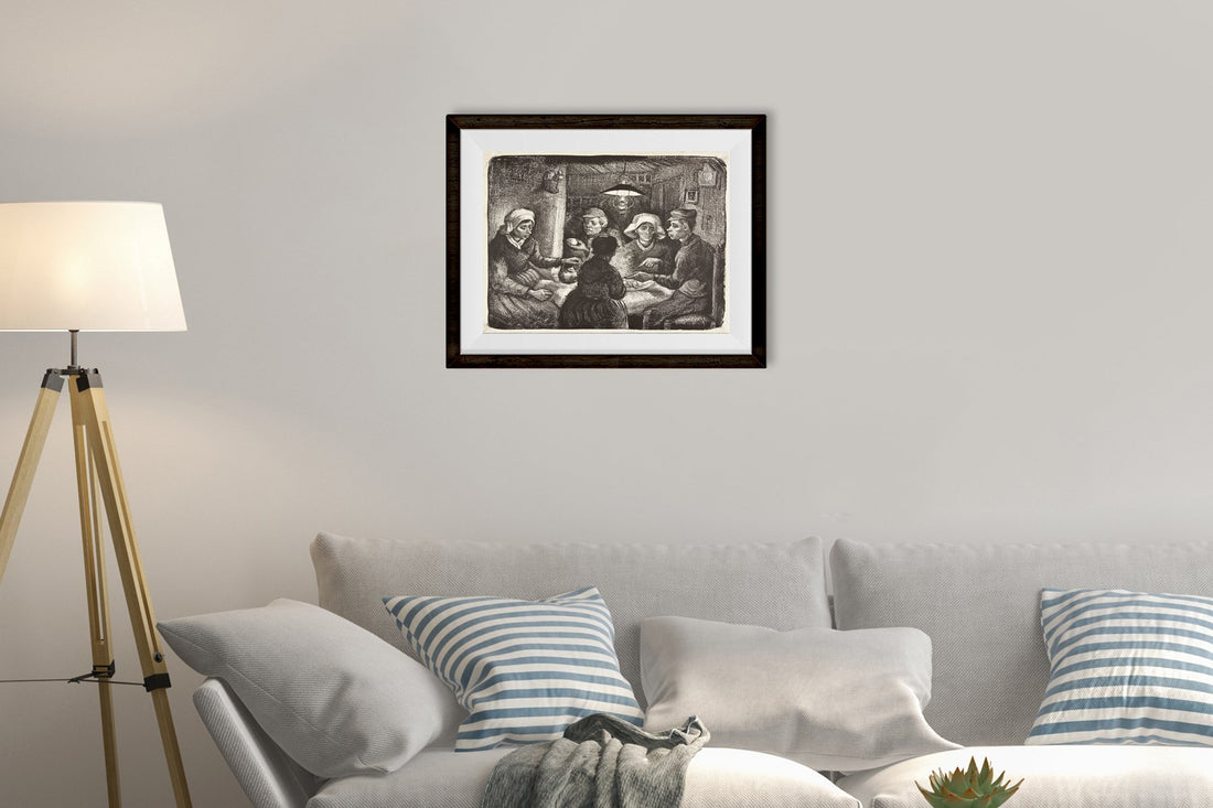Potato Eaters, By Van Gogh Painting - Meri Deewar 5 : 4 Horizontal Premium Wall Art Canvas by MeriDeewar