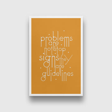 Problems Are Not Art Painting - Meri Deewar 2 : 3 Vertical Premium Wall Art Canvas by MeriDeewar