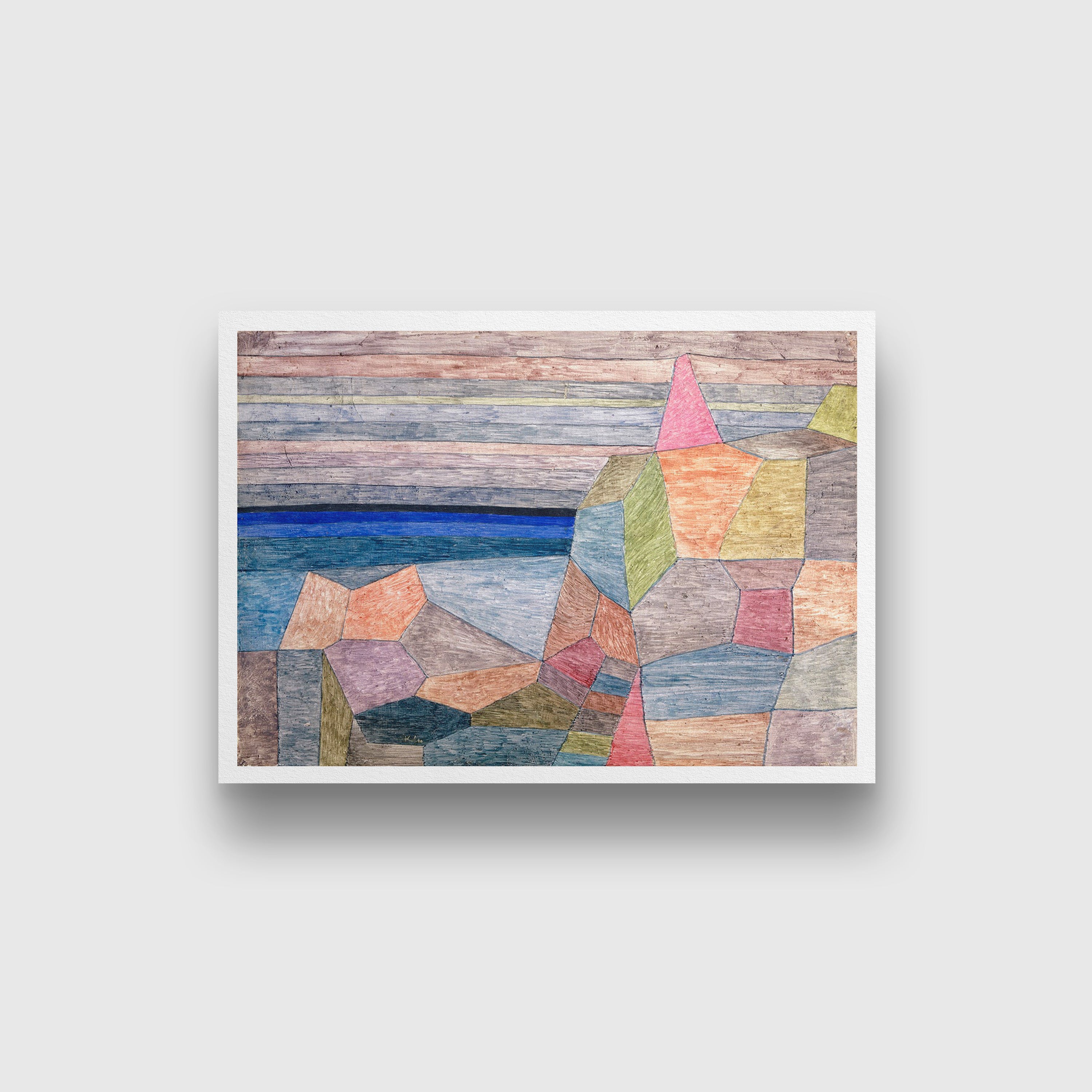 Promontorio Ph painting - Meri Deewar 3 : 2 Horizontal Premium Wall Art Canvas by MeriDeewar