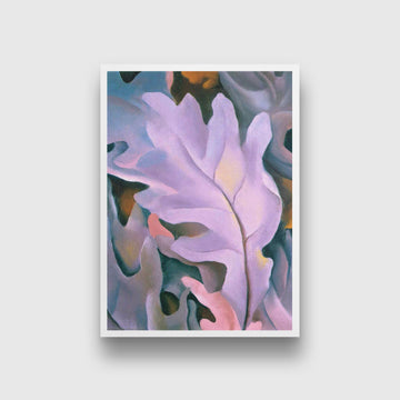 purple leaves Painting - Meri Deewar 3 : 4.2 Vertical Premium Wall Art Canvas by MeriDeewar