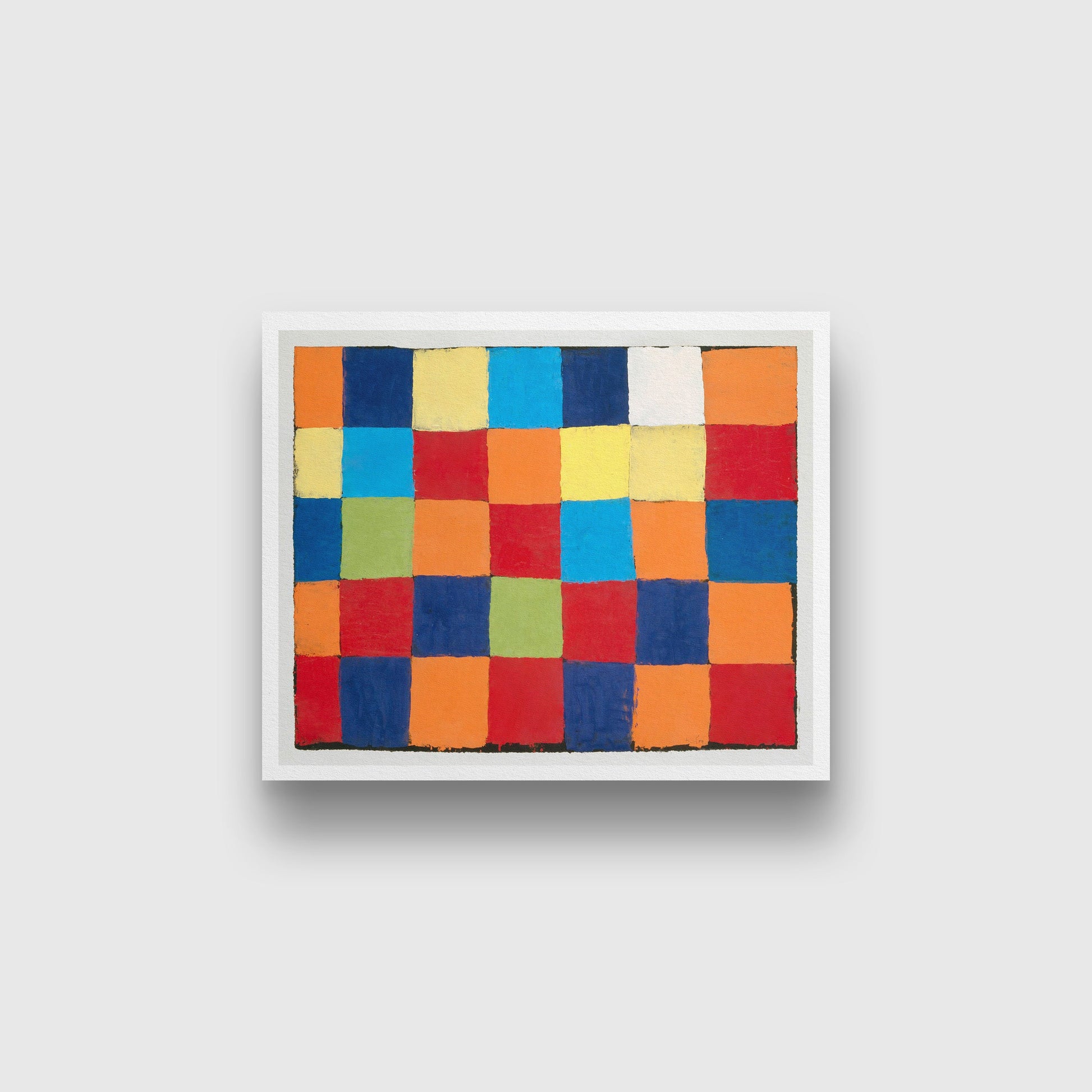 Qu 1 color chart painting - Meri Deewar 3 : 2 Horizontal Premium Wall Art Canvas by MeriDeewar