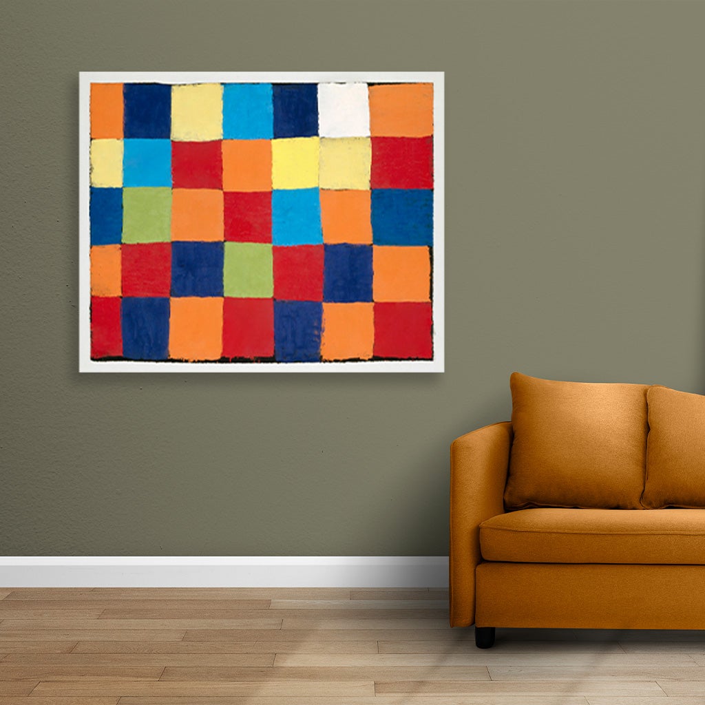 Qu 1 color chart painting - Meri Deewar 3 : 2 Horizontal Premium Wall Art Canvas by MeriDeewar