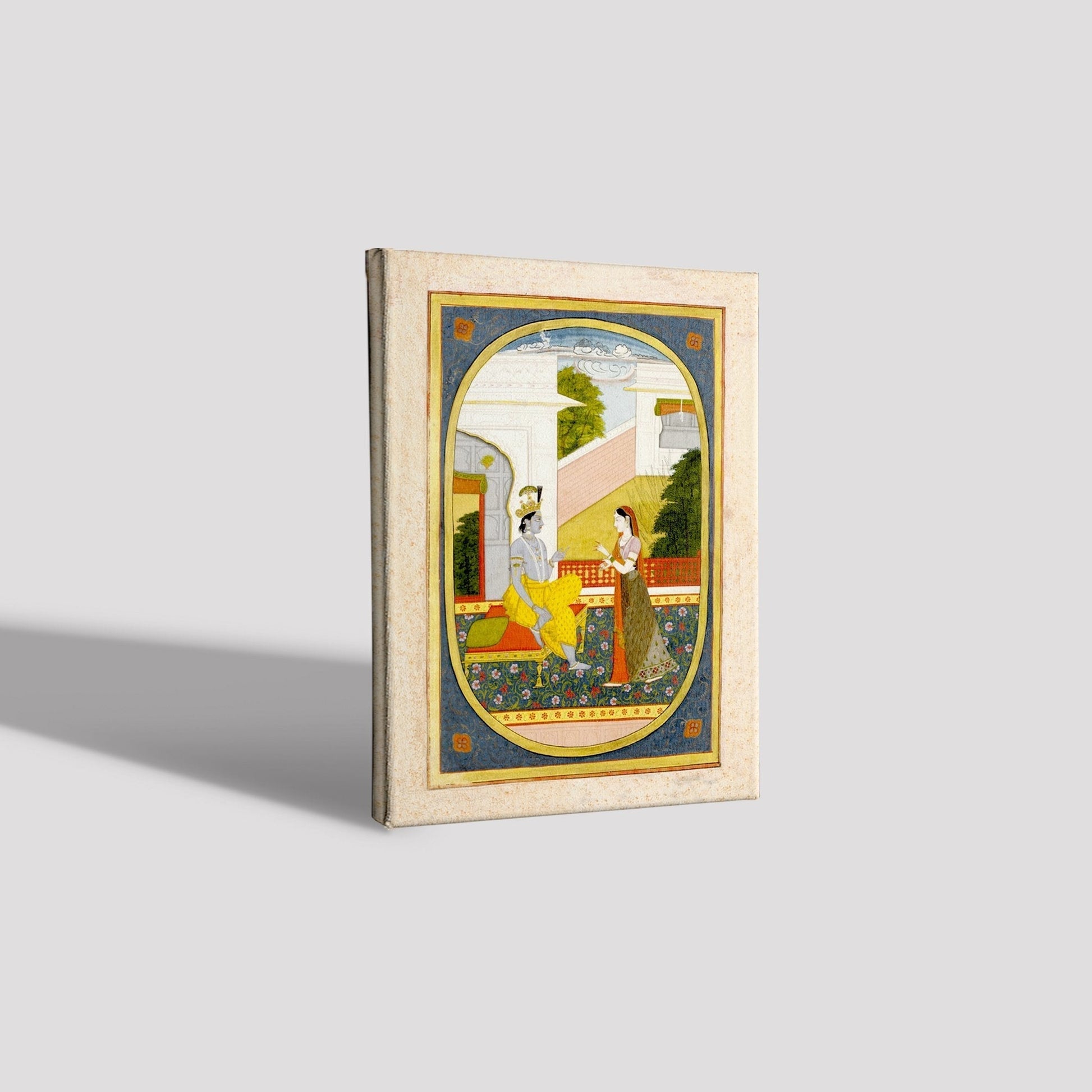 Radha And Krishna Painting - Meri Deewar 3 : 4 Vertical Premium Wall Art Canvas by MeriDeewar