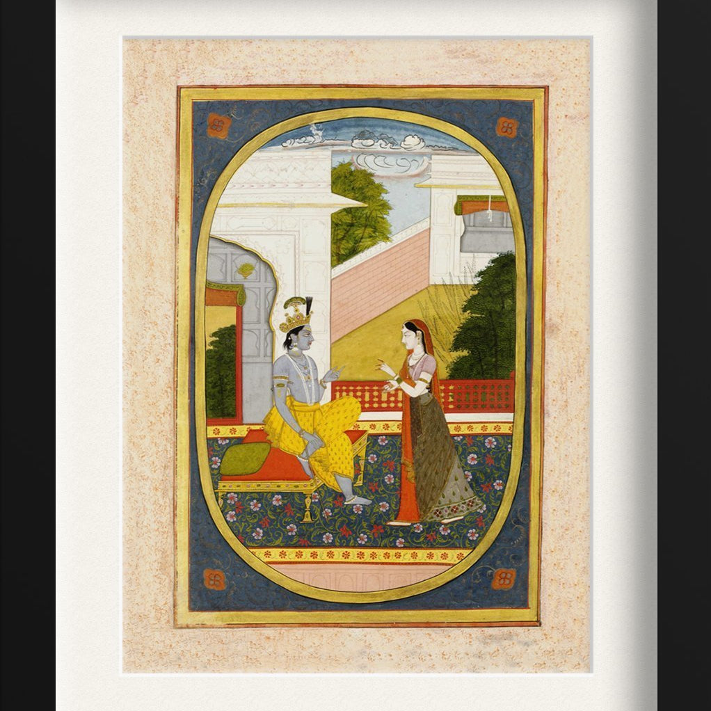Radha And Krishna Painting - Meri Deewar 3 : 4 Vertical Premium Wall Art Canvas by MeriDeewar