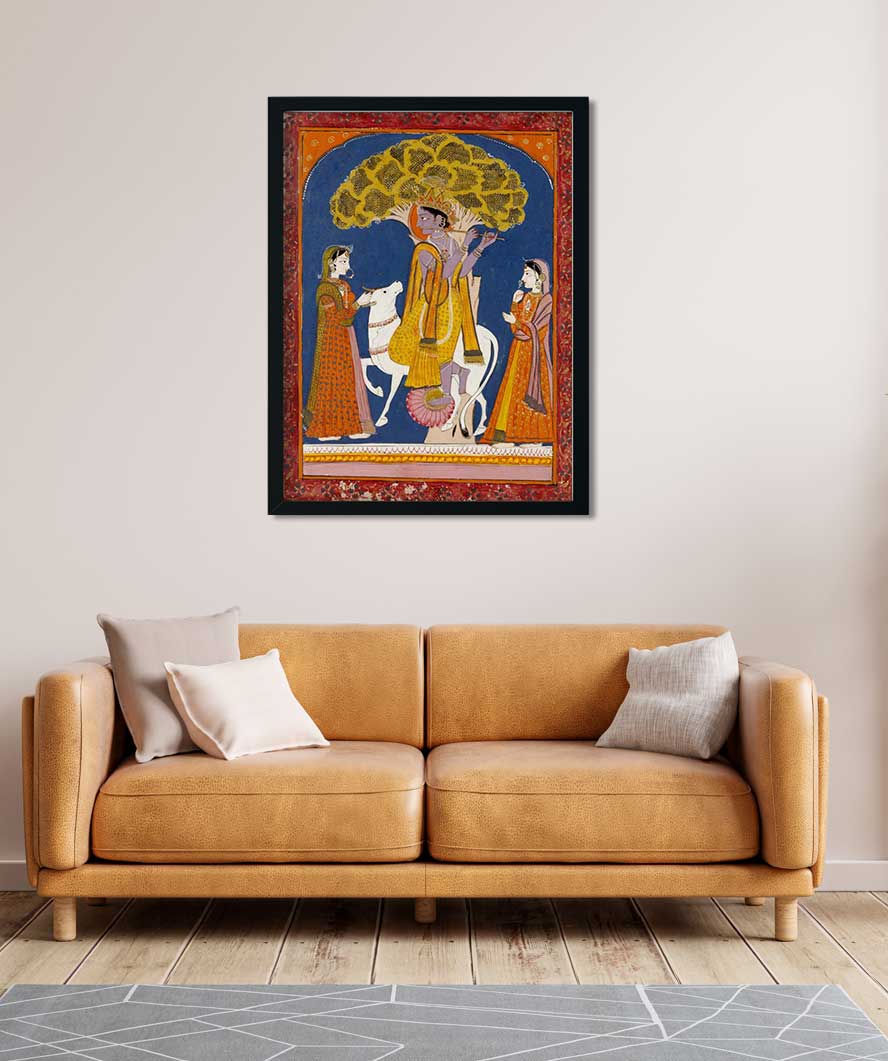 Raga Jait Painting 3 : 4 Vertical Premium Wall Art Canvas by MeriDeewar