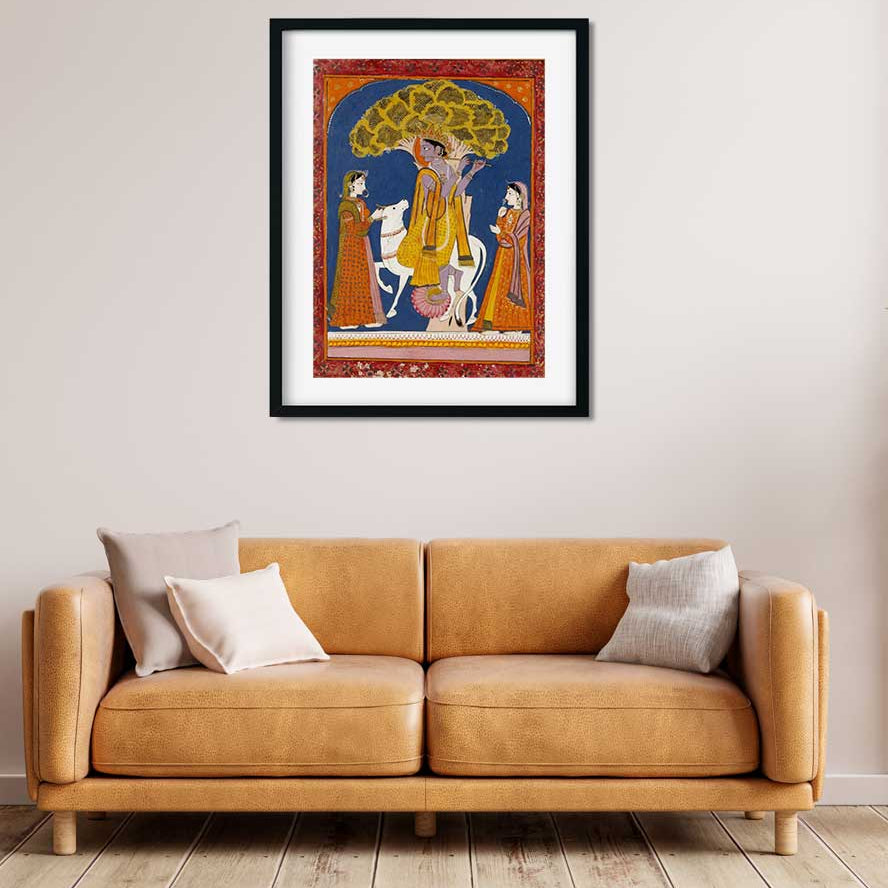 Raga Jait Painting 3 : 4 Vertical Premium Wall Art Canvas by MeriDeewar