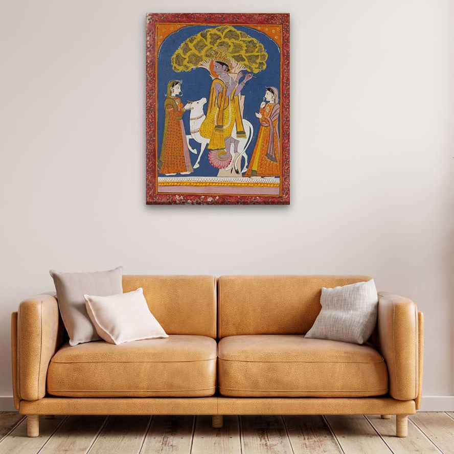 Raga Jait Painting 3 : 4 Vertical Premium Wall Art Canvas by MeriDeewar