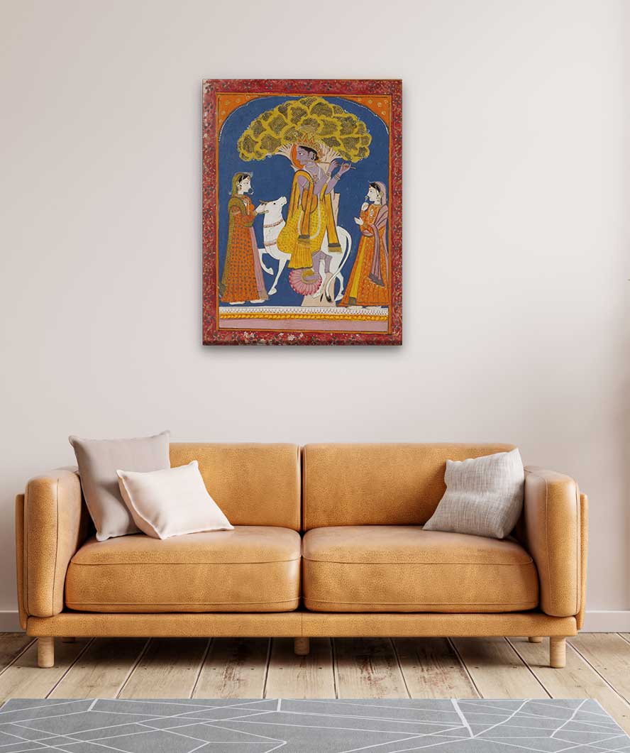 Raga Jait Painting 3 : 4 Vertical Premium Wall Art Canvas by MeriDeewar