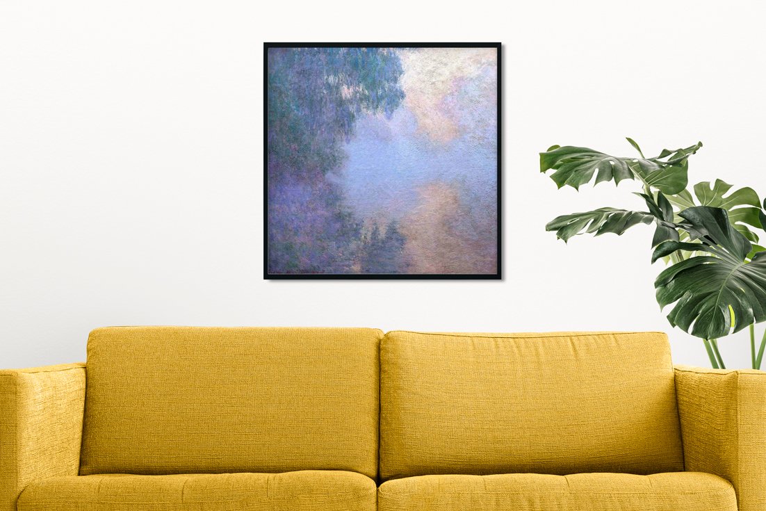Reflection Painting - Meri Deewar 1 : 1 Square Premium Wall Art Canvas by MeriDeewar