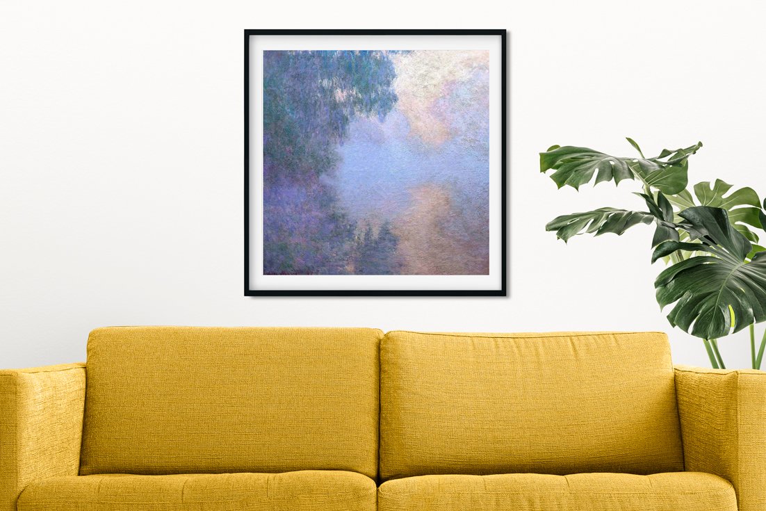 Reflection Painting - Meri Deewar 1 : 1 Square Premium Wall Art Canvas by MeriDeewar