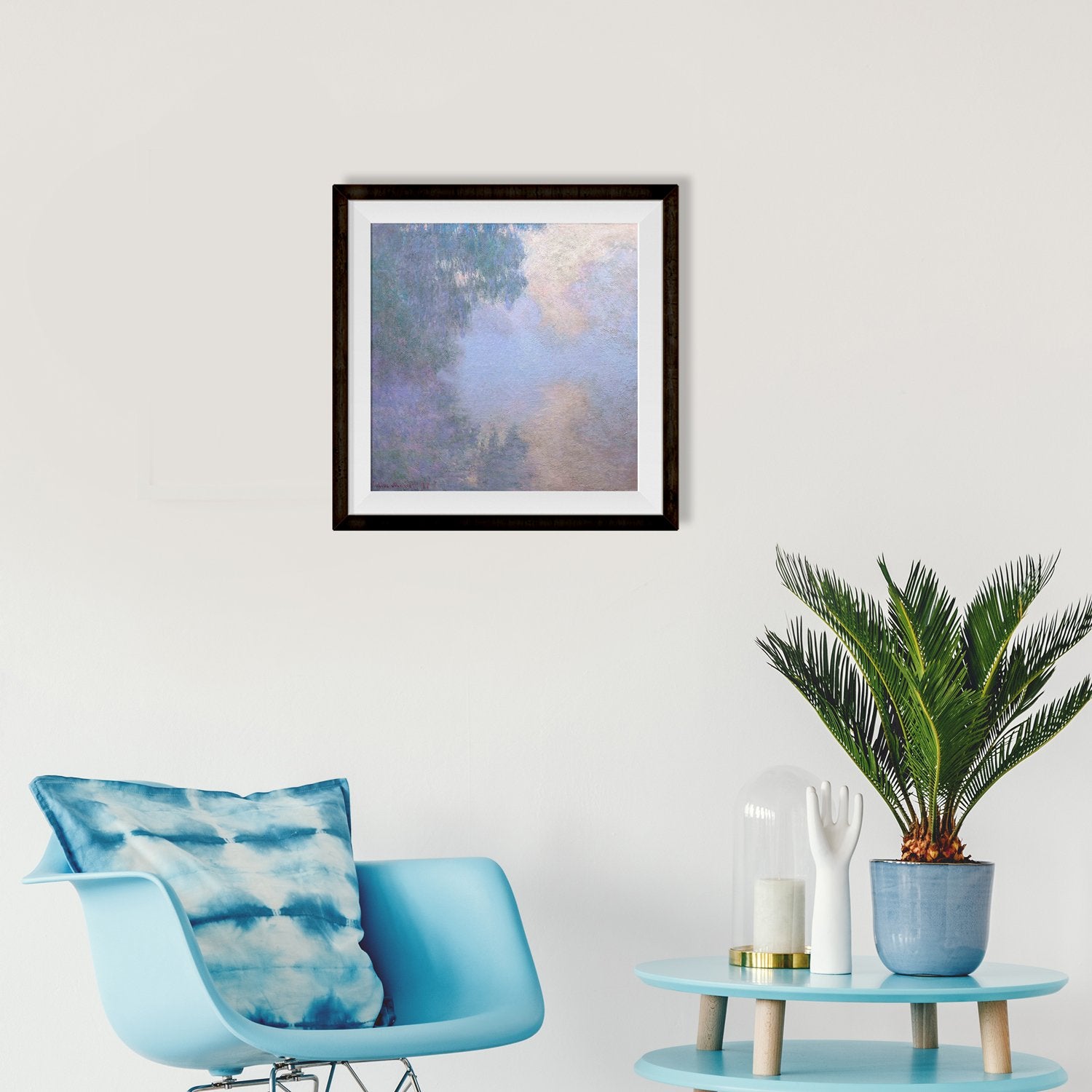 Reflection Painting - Meri Deewar 1 : 1 Square Premium Wall Art Canvas by MeriDeewar