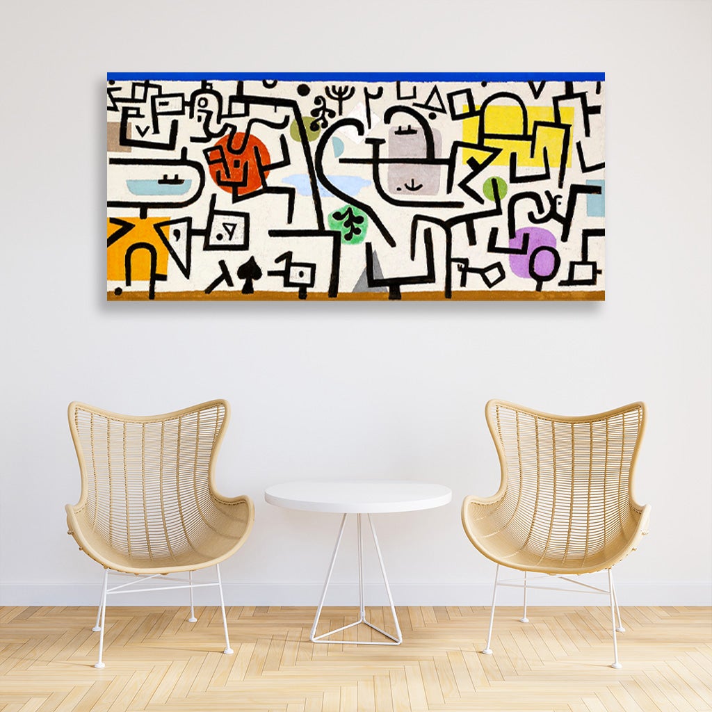 Rich port a travel picture painting - Meri Deewar 2 : 1 Horizontal Premium Wall Art Canvas by MeriDeewar