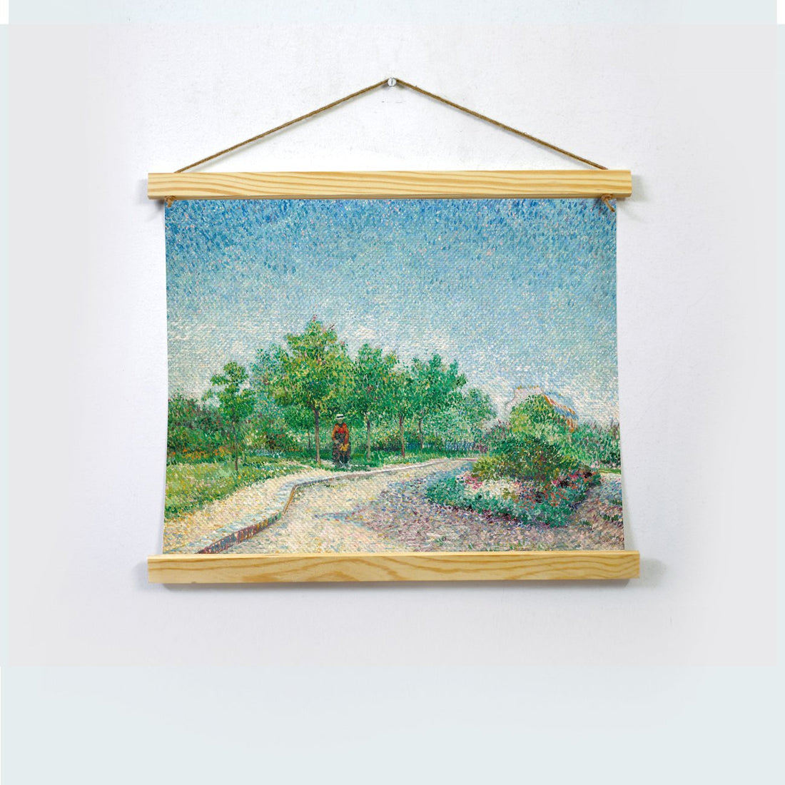 Rose Bush Painting By Van Gogh Hanging Canvas Painting - Meri Deewar Hanging Canvas Premium Wall Art Canvas by MeriDeewar