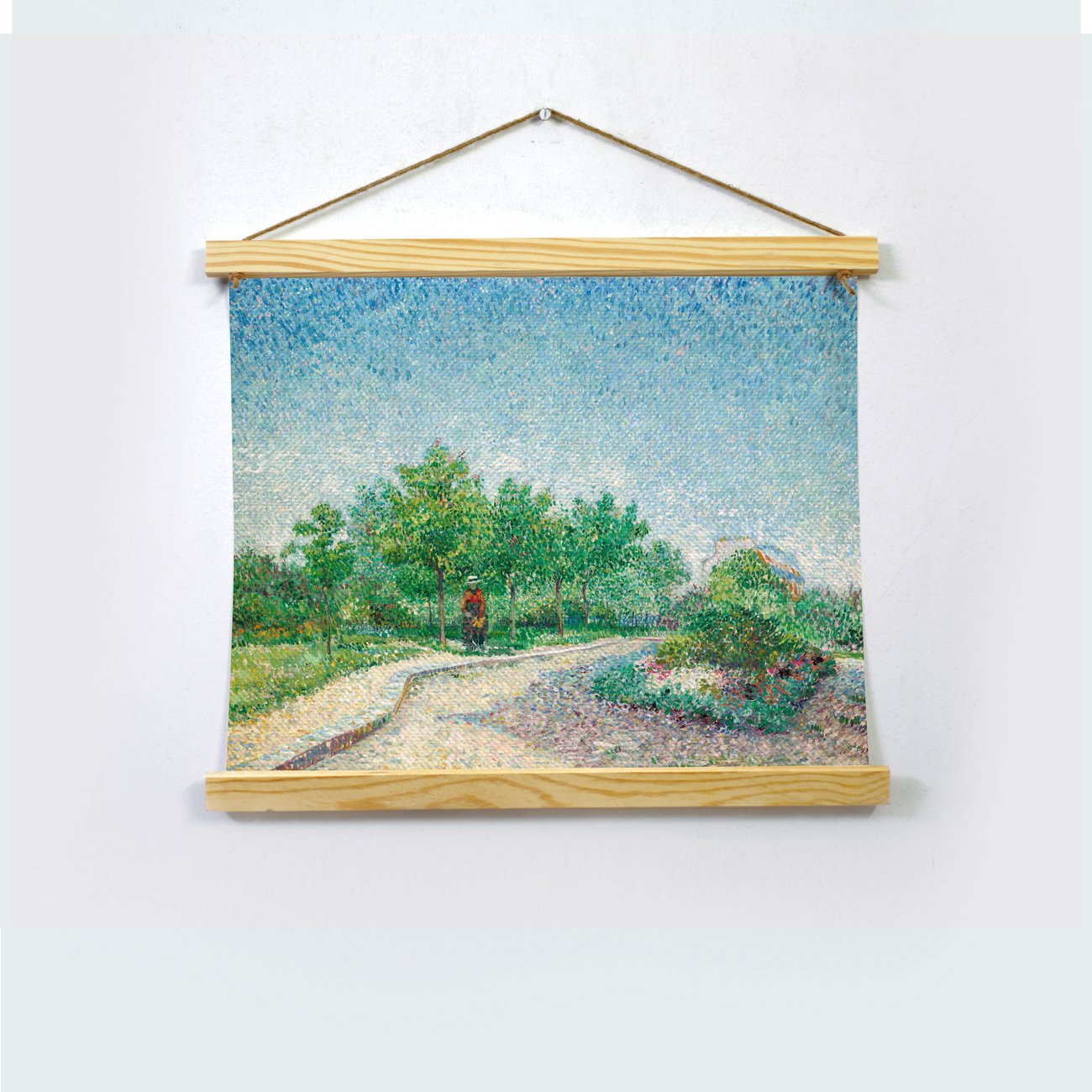 Rose Bush Painting By Van Gogh Hanging Canvas Painting - Meri Deewar Hanging Canvas Premium Wall Art Canvas by MeriDeewar