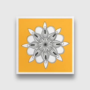 rum yoga chakra painting 1 : 1 Square Premium Wall Art Canvas by MeriDeewar