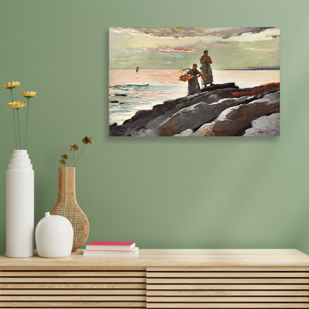 Saco Bay painting - Meri Deewar 3 : 2 Horizontal Premium Wall Art Canvas by MeriDeewar