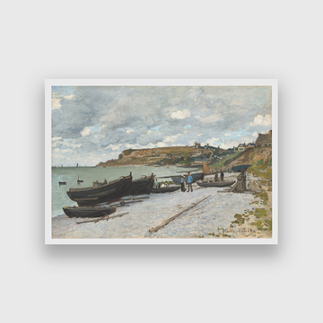 Sainte Adresse 1867 by Claude Monet Painting 3 : 2 Horizontal Premium Wall Art Canvas by MeriDeewar