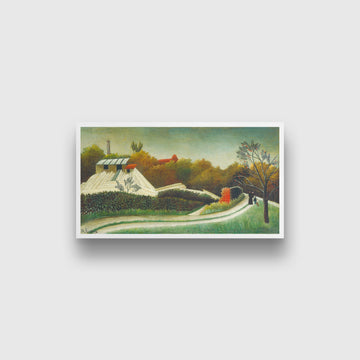 Sawmill, Outskirts of Paris painting - Meri Deewar 2 : 1 Horizontal Premium Wall Art Canvas by MeriDeewar
