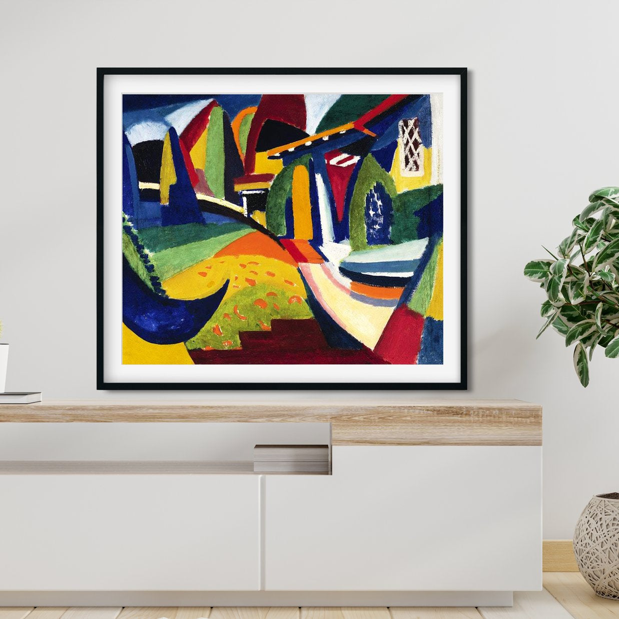 Scheherazade Henry Lyman Saÿen Painting - MeriDeewar 6 : 5 Horizontal Premium Wall Art Canvas by MeriDeewar