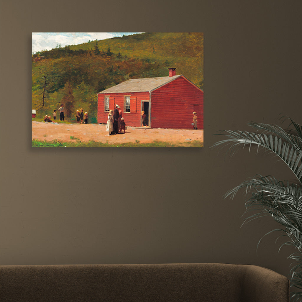 School Time painting - Meri Deewar 3 : 2 Horizontal Premium Wall Art Canvas by MeriDeewar