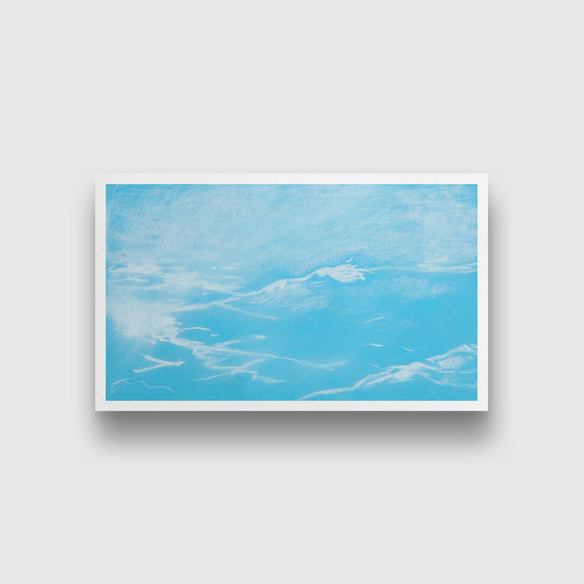 Seagull and Waves painting - Meri Deewar 2 : 1 Horizontal Premium Wall Art Canvas by MeriDeewar