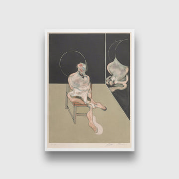 Seated Figure Painting - Meri Deewar 4 X 5.5 Vertical Premium Wall Art Canvas by MeriDeewar