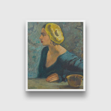 Self Portrait 1931 Painting - Meri Deewar 4 :5 Vertical Premium Wall Art Canvas by MeriDeewar