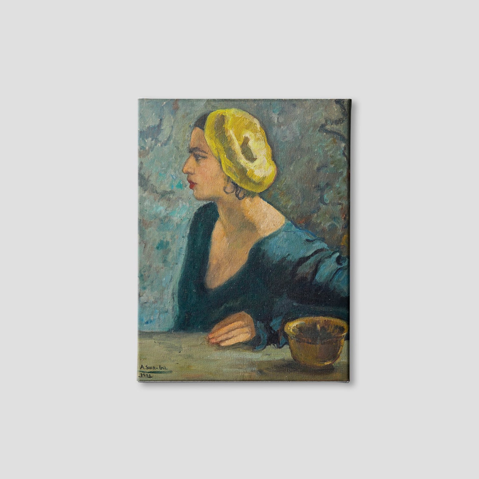 Self Portrait 1931 Painting - Meri Deewar 4 :5 Vertical Premium Wall Art Canvas by MeriDeewar