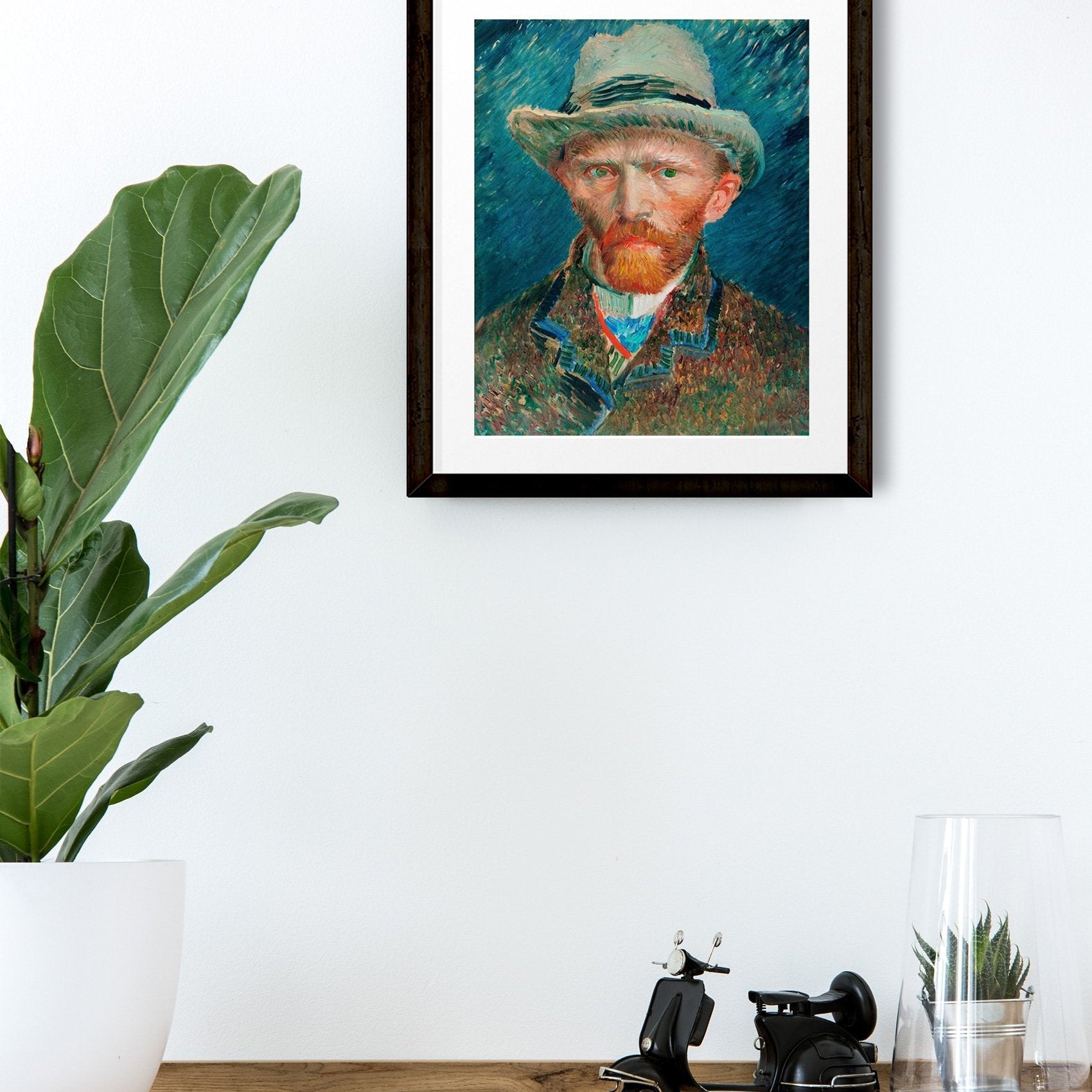 Self-Portrait By Van Gogh Painting - Meri Deewar 5 : 6 Vertical Premium Wall Art Canvas by MeriDeewar