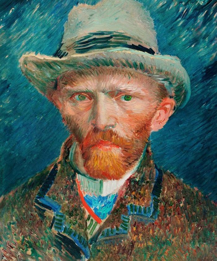 Self-Portrait By Van Gogh Painting - Meri Deewar 5 : 6 Vertical Premium Wall Art Canvas by MeriDeewar