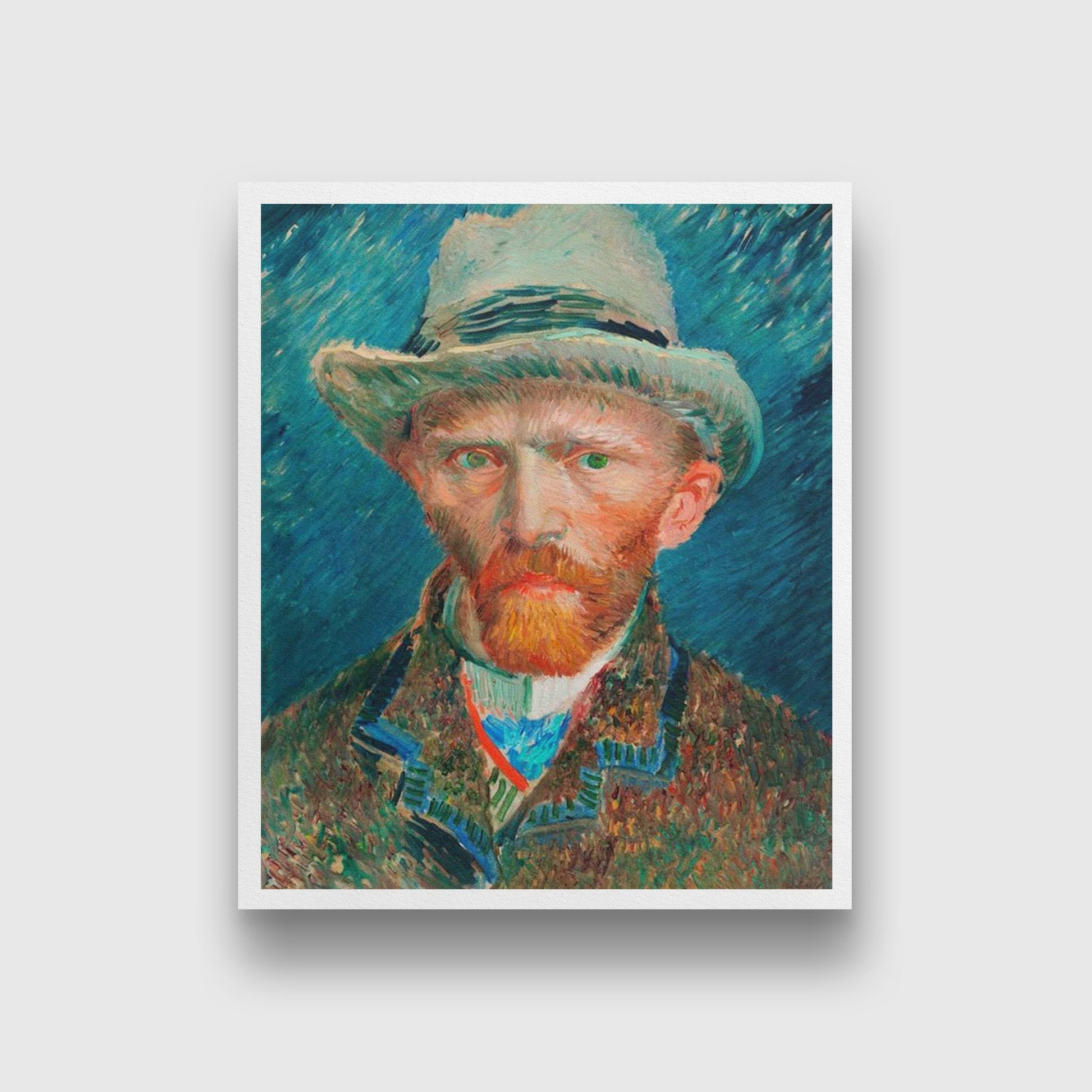 Self-Portrait By Van Gogh Painting - Meri Deewar 5 : 6 Vertical Premium Wall Art Canvas by MeriDeewar