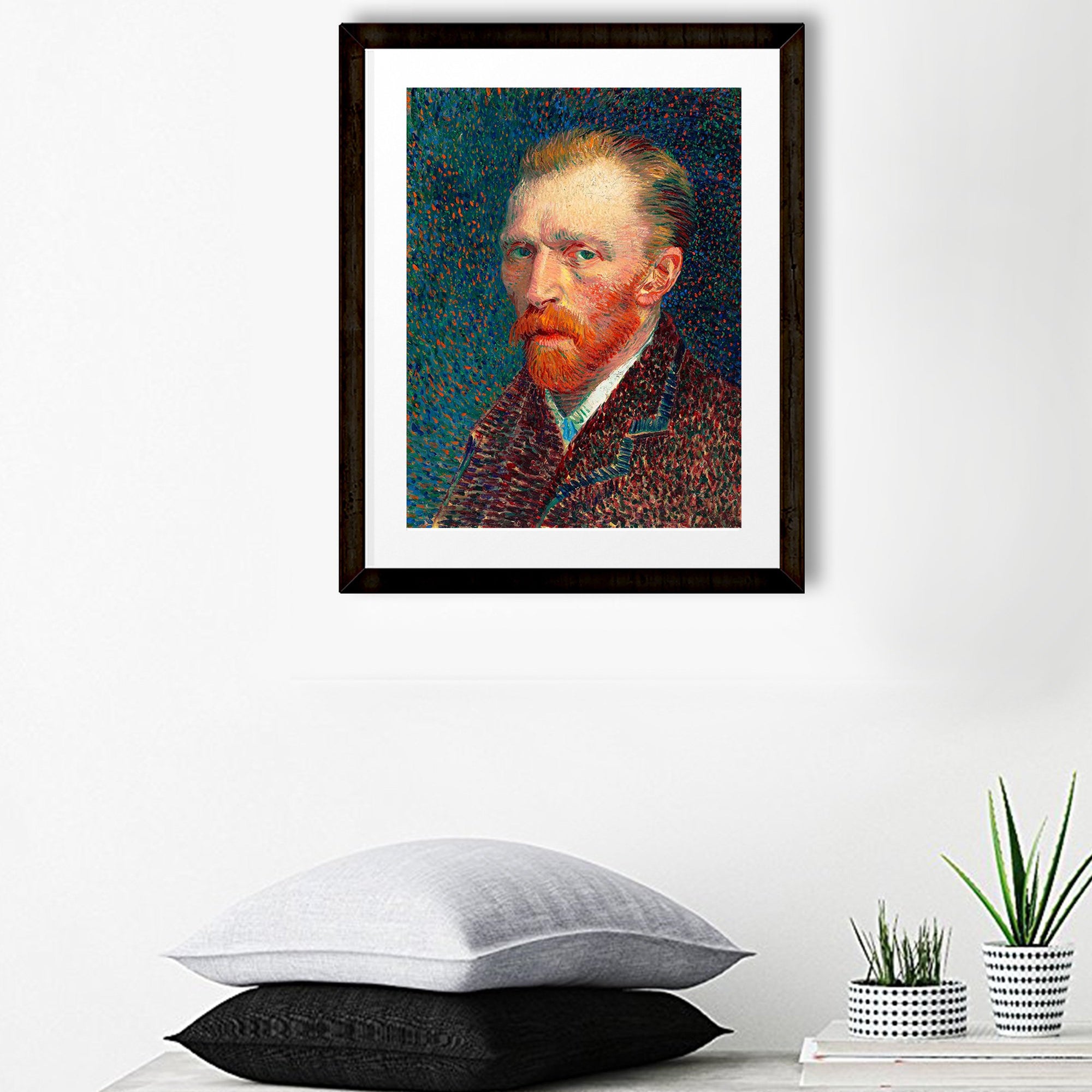 Self-Portrait Painting By Van Gogh Painting - Meri Deewar 4 :5 Vertical Premium Wall Art Canvas by MeriDeewar