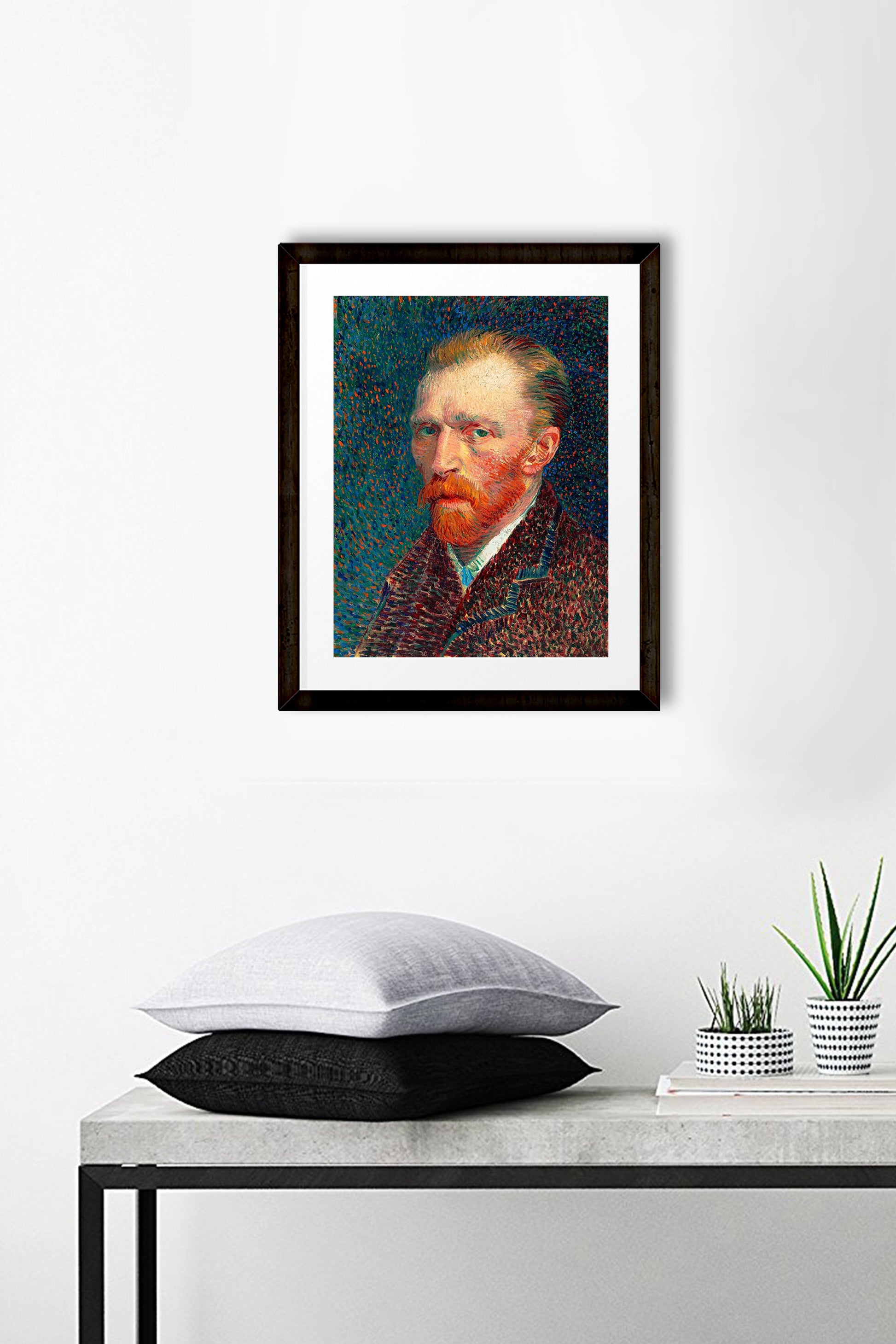 Self-Portrait Painting By Van Gogh Painting - Meri Deewar 4 :5 Vertical Premium Wall Art Canvas by MeriDeewar