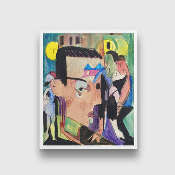 Self Portrait Painting - MeriDeewar 4 :5 Vertical Premium Wall Art Canvas by MeriDeewar