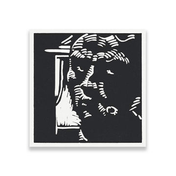 Self portrait Reijer Stolk Painting - Meri Deewar 1 : 1 Square Premium Wall Art Canvas by MeriDeewar