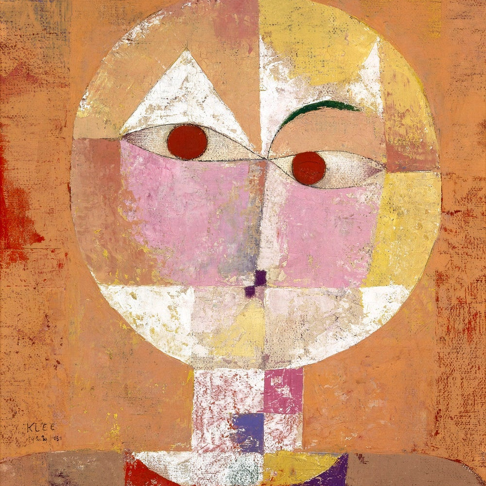 Senecio painting - Meri Deewar 1 : 1 Square Premium Wall Art Canvas by MeriDeewar