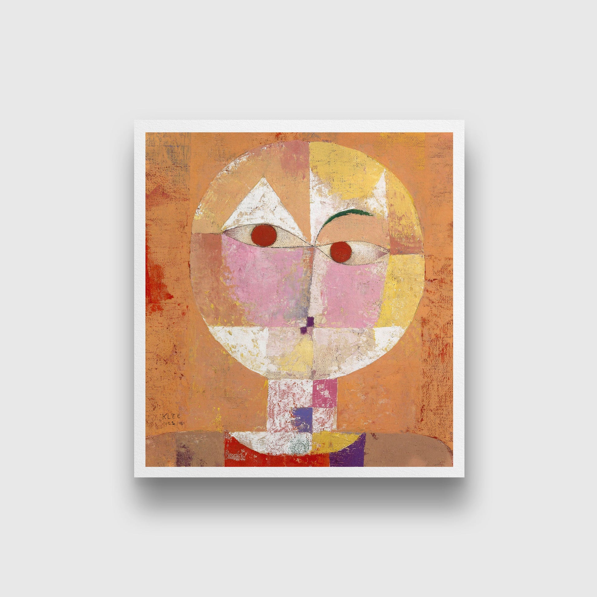 Senecio painting - Meri Deewar 1 : 1 Square Premium Wall Art Canvas by MeriDeewar