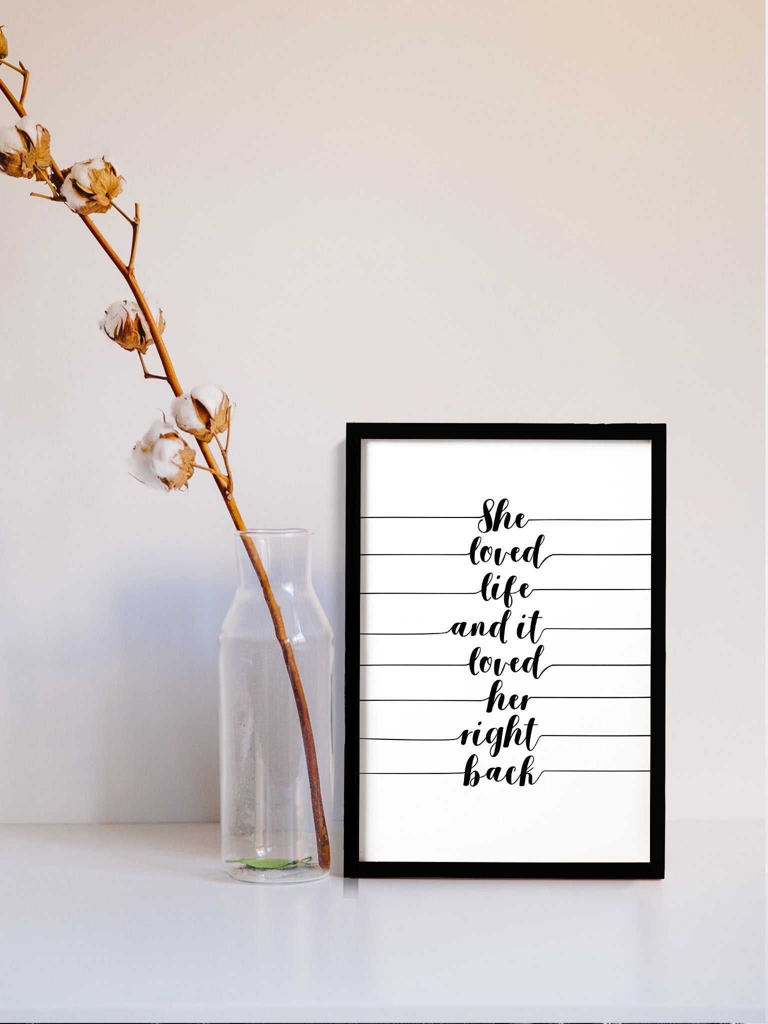 She Loved Life Art Painting - Meri Deewar 2 : 3 Vertical Premium Wall Art Canvas by MeriDeewar
