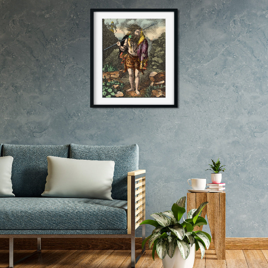 Shiva Mahadev Painting 4 :5 Vertical Premium Wall Art Canvas by MeriDeewar