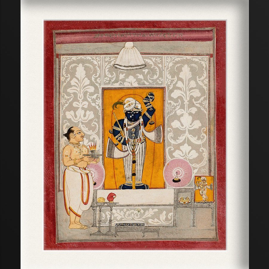 Shrinathji 2 Painting - Meri Deewar 4 :5 Vertical Premium Wall Art Canvas by MeriDeewar