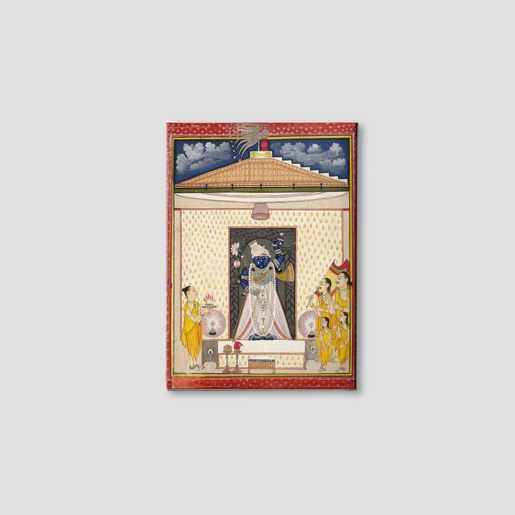 Shrinathji Painting - Meri Deewar 3 : 4 Vertical Premium Wall Art Canvas by MeriDeewar