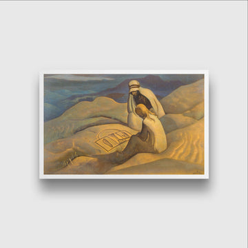 Sings Of Christ Painting - Meri Deewar 3 : 2 Horizontal Premium Wall Art Canvas by MeriDeewar