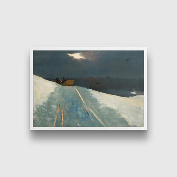 Sleigh Ride painting - Meri Deewar 3 : 2 Horizontal Premium Wall Art Canvas by MeriDeewar