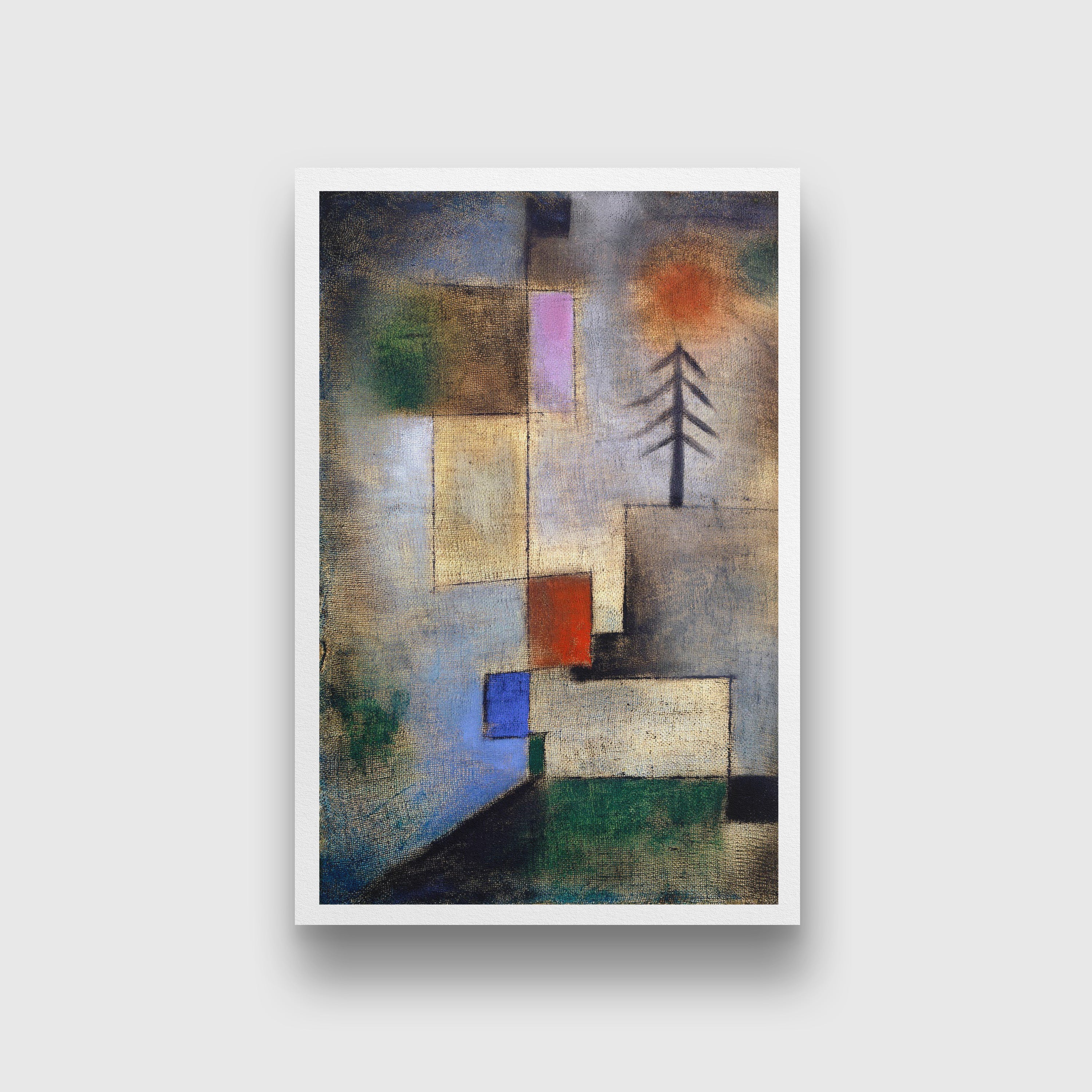 Small fir picture painting - Meri Deewar 2 : 3 Vertical Premium Wall Art Canvas by MeriDeewar