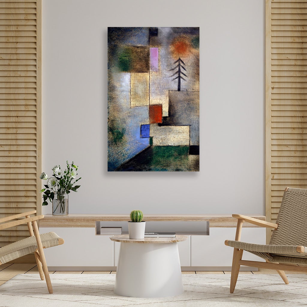 Small fir picture painting - Meri Deewar 2 : 3 Vertical Premium Wall Art Canvas by MeriDeewar