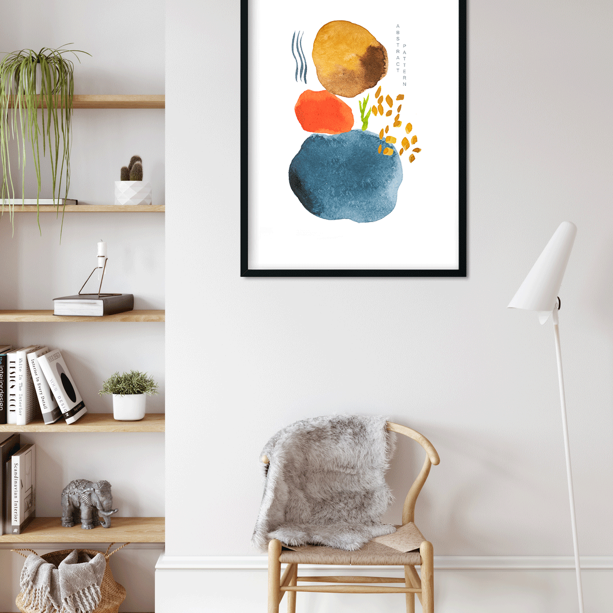 Smoke of Love - Painting 3 : 4.2 Vertical Premium Wall Art Canvas by MeriDeewar