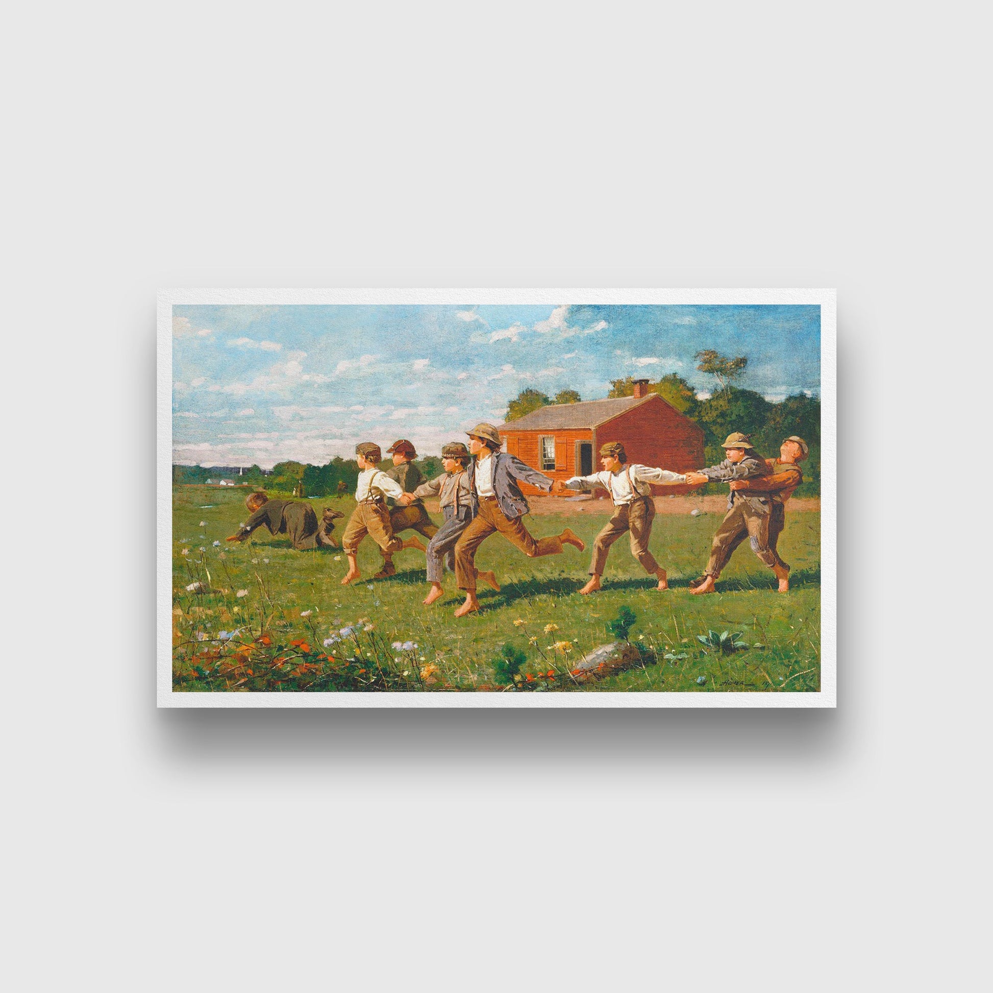 Snap the Whip painting - Meri Deewar 2 : 1 Horizontal Premium Wall Art Canvas by MeriDeewar