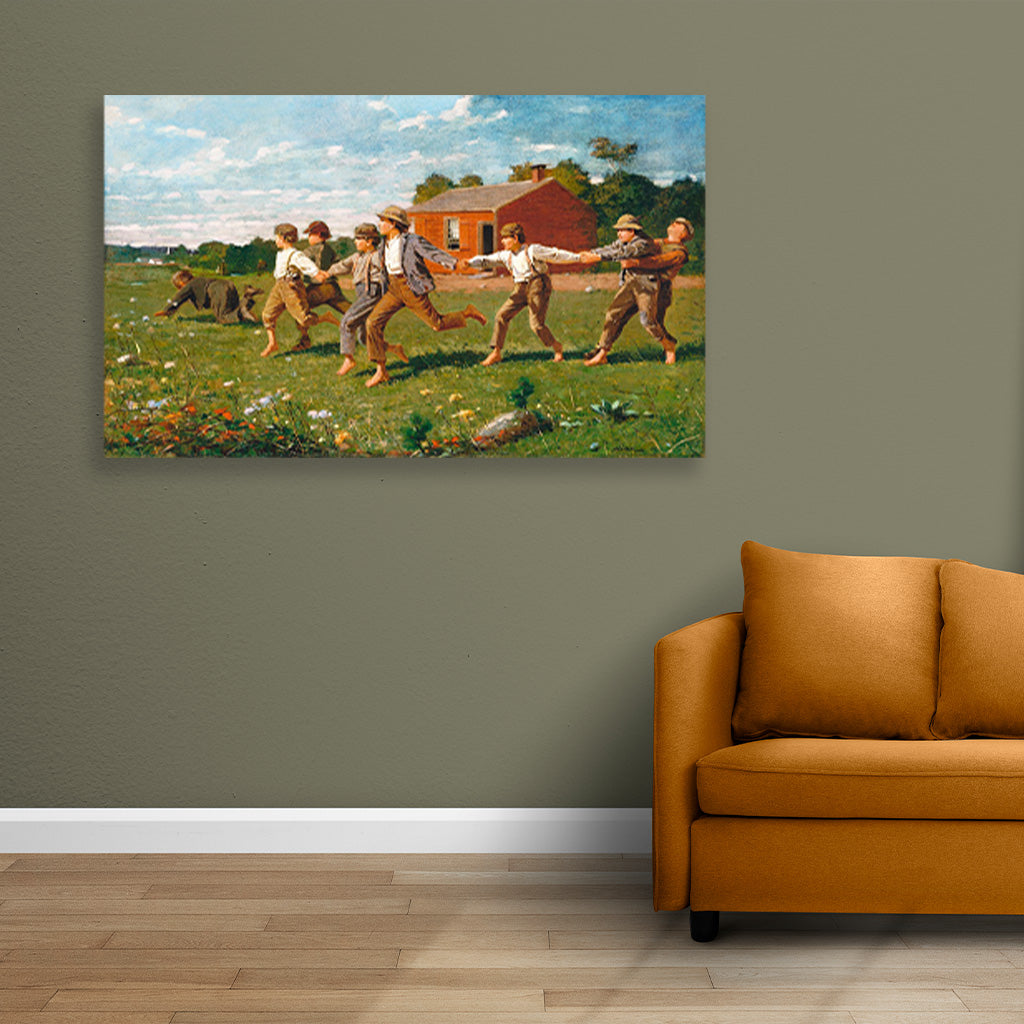 Snap the Whip painting - Meri Deewar 2 : 1 Horizontal Premium Wall Art Canvas by MeriDeewar