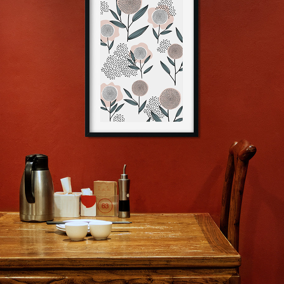 Spring Flowers Painting 2 : 3 Vertical Premium Wall Art Canvas by MeriDeewar
