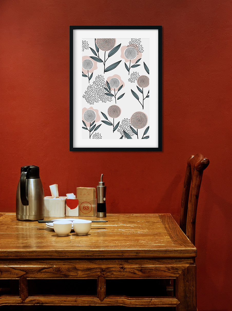 Spring Flowers Painting 2 : 3 Vertical Premium Wall Art Canvas by MeriDeewar